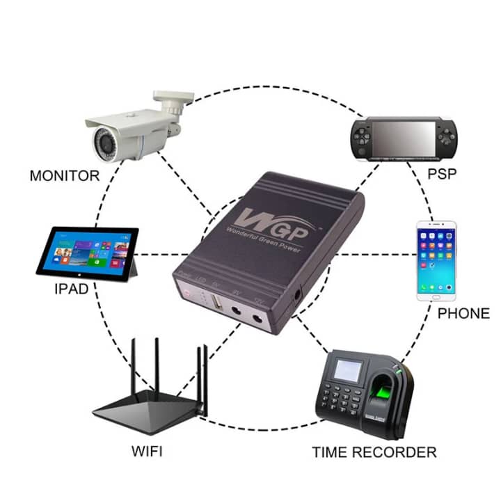 Mini UPS ou Power bank pour wifi ,caméra de surveillance, téléphone....